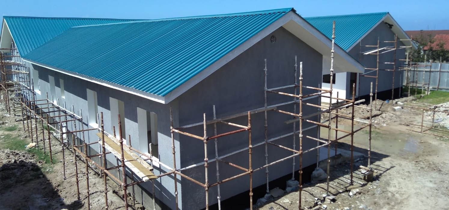 2018 - Work progresses on the Kila Siku center in Dar Es Salaam